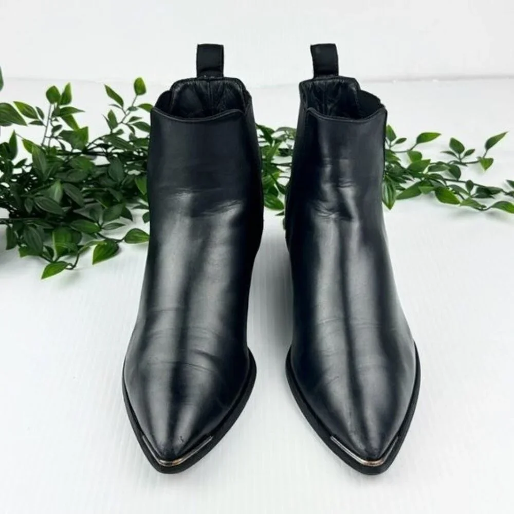 Acne Studios Black Jensen Ankle Boots 6.5 - Picture 2 of 10